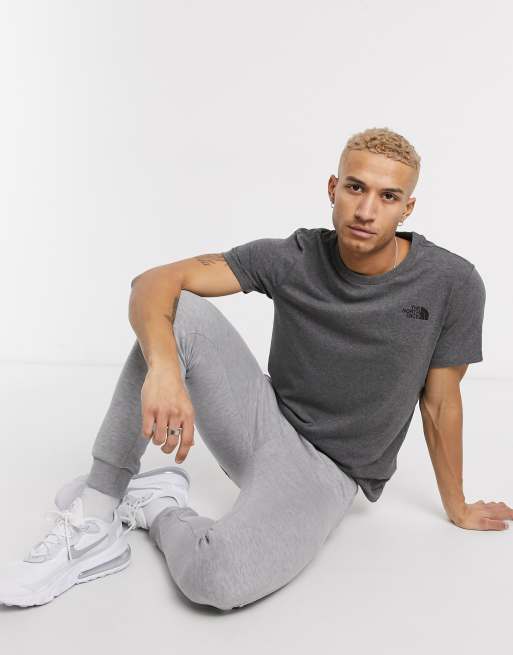 The North Face Simple Dome T Shirt In Gray Heather ASOS