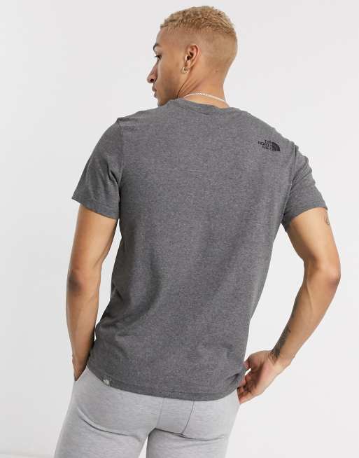 The North Face Simple Dome T Shirt In Gray Heather ASOS