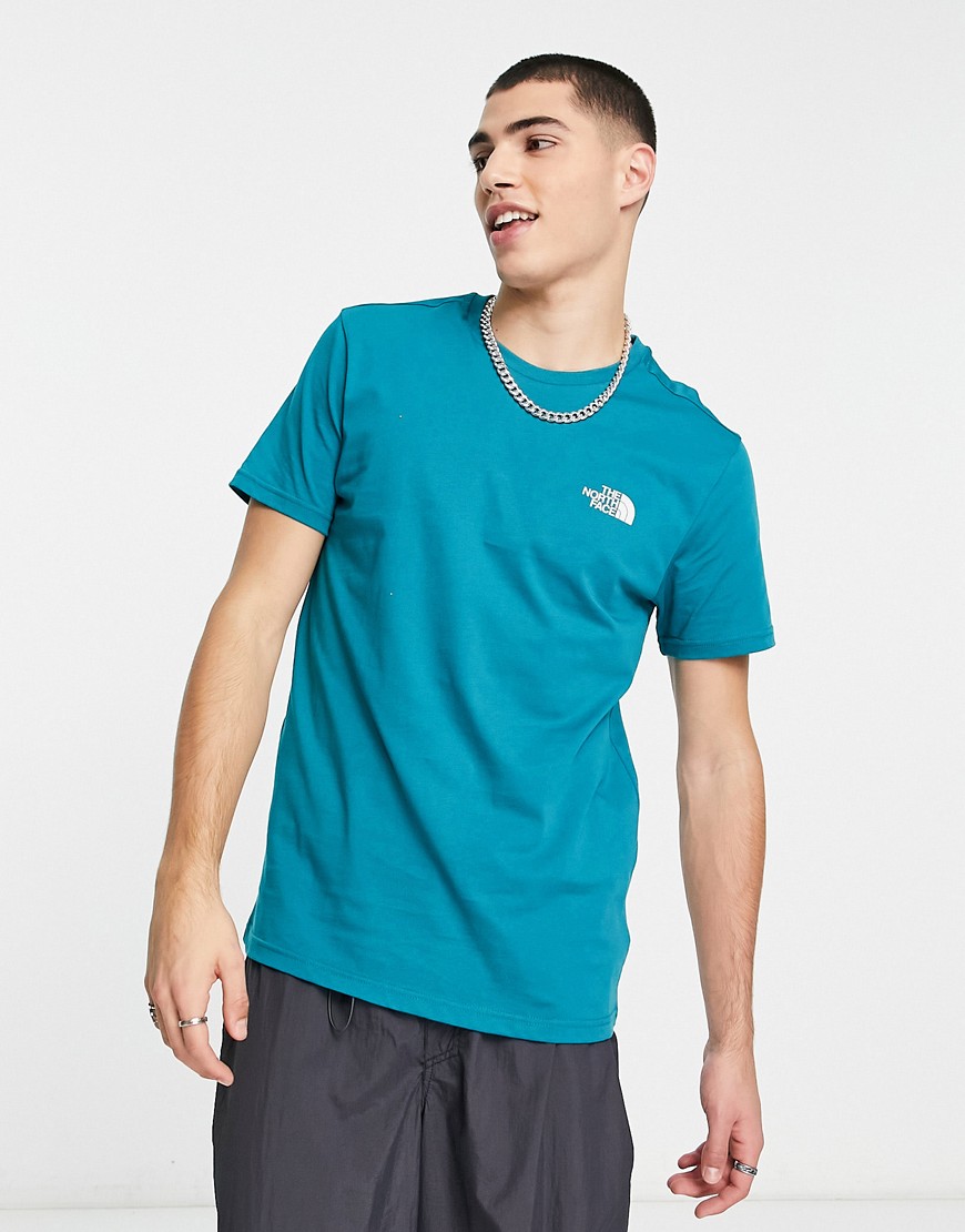 The North Face Simple Dome t-shirt in harbor blue
