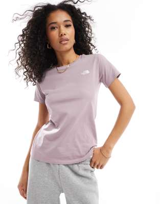 The North Face - Simple Dome - T-Shirt in Helllila mit Logo