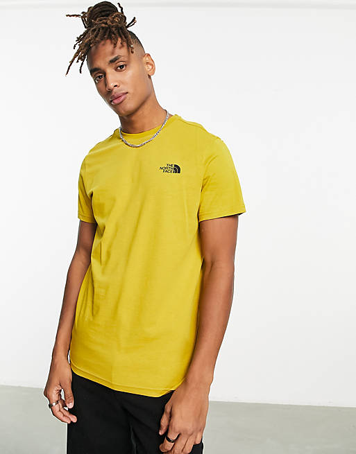 The North Face Simple Dome t-shirt in mustard | ASOS