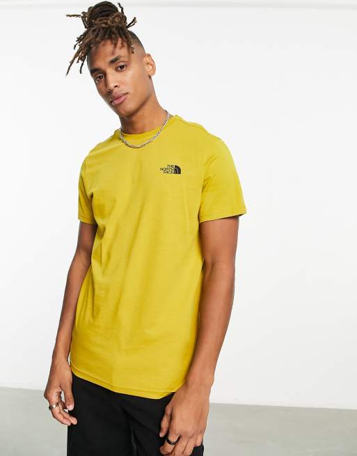 The North Face in mustard ASOS Simple t-shirt | Dome