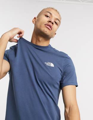 navy north face t shirt 