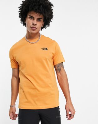The North Face Simple Dome t-shirt in orange Exclusive at ASOS