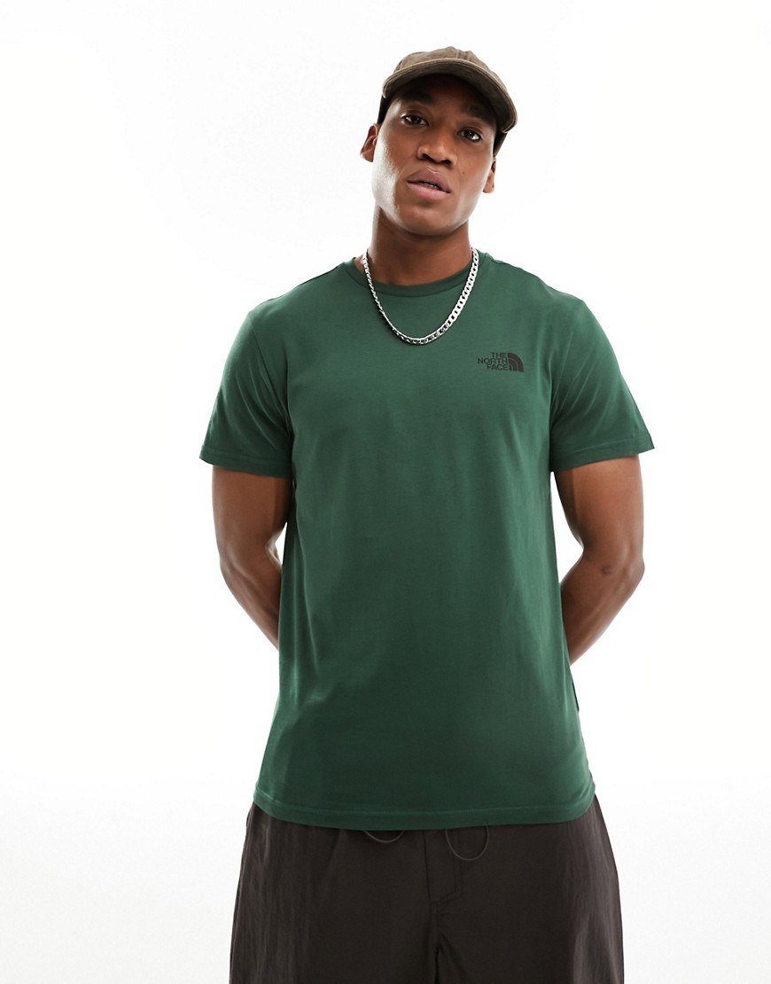 The North Face Simple Dome t-shirt in pine green