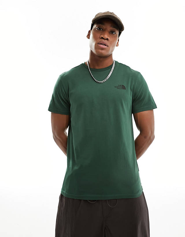 The North Face - simple dome t-shirt in pine green