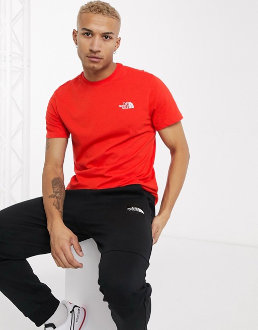 The North Face Simple Dome t-shirt in red
