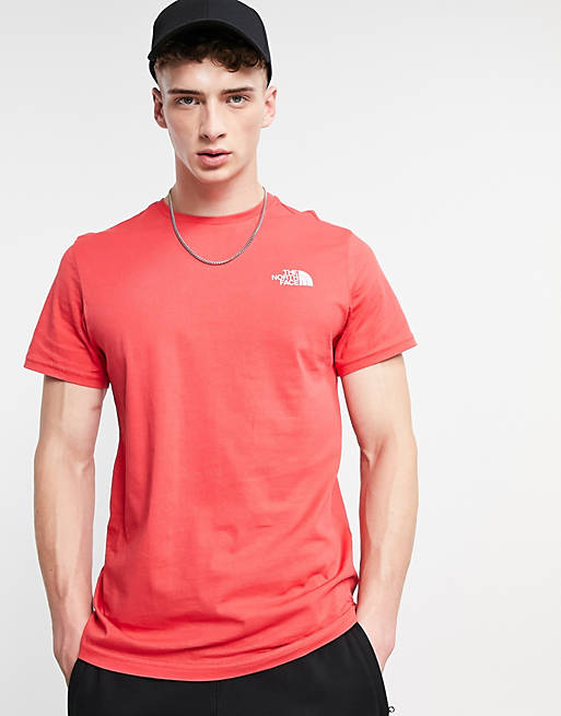  The North Face Simple Dome t-shirt in red 