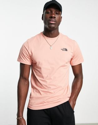 The North Face Simple Dome t-shirt in rose dawn Exclusive at ASOS