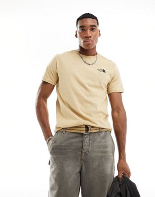 The North Face Simple Dome t-shirt in stone - ASOS Price Checker