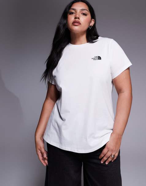 The North Face – Simple Dome – T-Shirt in TNF-Weiß in Plus-Size - view 1