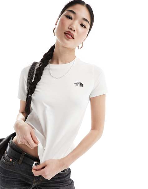 The North Face – Simple Dome – T-Shirt in Weiß mit Logo - view 1
