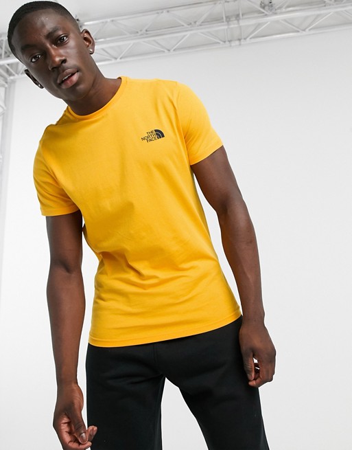The North Face Simple Dome t-shirt in yellow