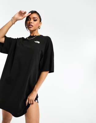 The North Face - Simple Dome - T-Shirt-Kleid in Schwarz