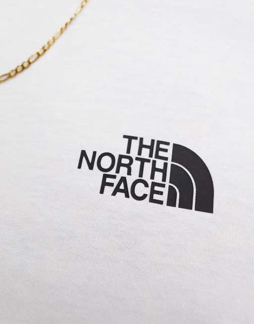 The North Face – Simple Dome – Vit långärmad t-shirt med logga, 4 av 4