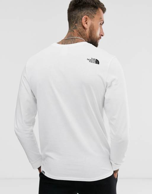 The North Face – Simple Dome – Vit långärmad t-shirt, 2 av 4