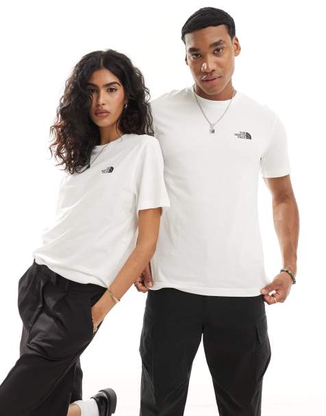 The North Face – Simple Dome – Vit t-shirt med logga - view 1