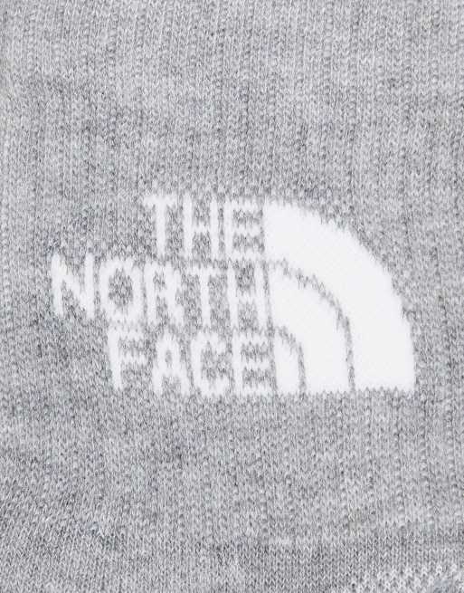 The North Face – Simple Dome – Vita, grå och svarta ankelstrumpor med logga, 3-pack, 2 av 4