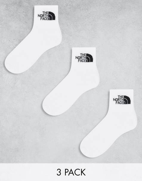 The North Face – Simple Dome – Vita strumpor med logga, 3-pack - view 1