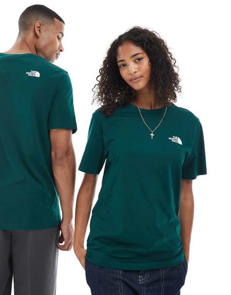 The North Face – Simple Dome – Zielony T-shirt unisex z logo - view 1