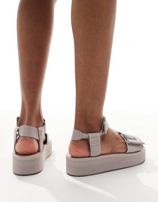 The North Face Skeena platform sandals in grey