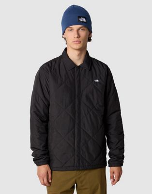 The North Face Ski Afterburner reversible insulated flannel jacket in black
