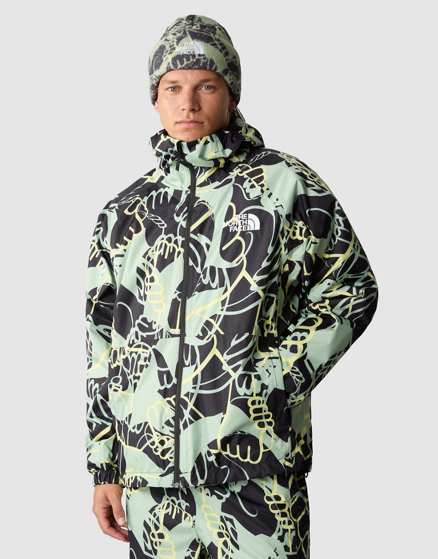 The North Face Ski Build up jacket in black print