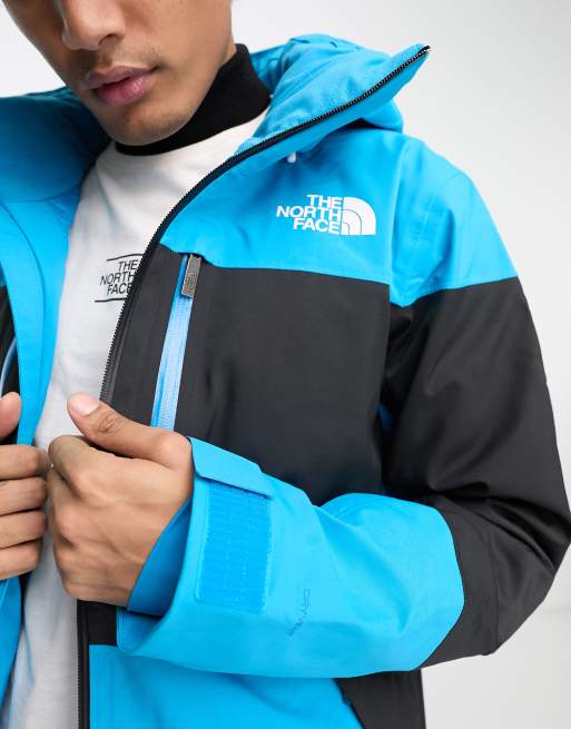 The North Face Ski Chakal insulated DryVent waterproof ski jacket in black and blue