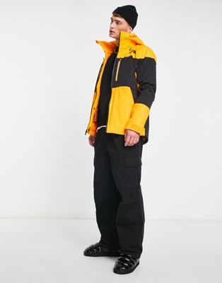 The North Face Ski Chakal insulated DryVent waterproof ski jacket in black and orange