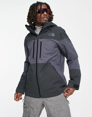 The North Face Ski Chakal insulated DryVent waterproof ski jacket in grey