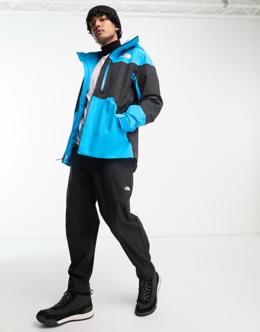 The North Face - Ski Chakal - Veste de ski imperméable et chaude en tissu  DryVent - Noir et bleu