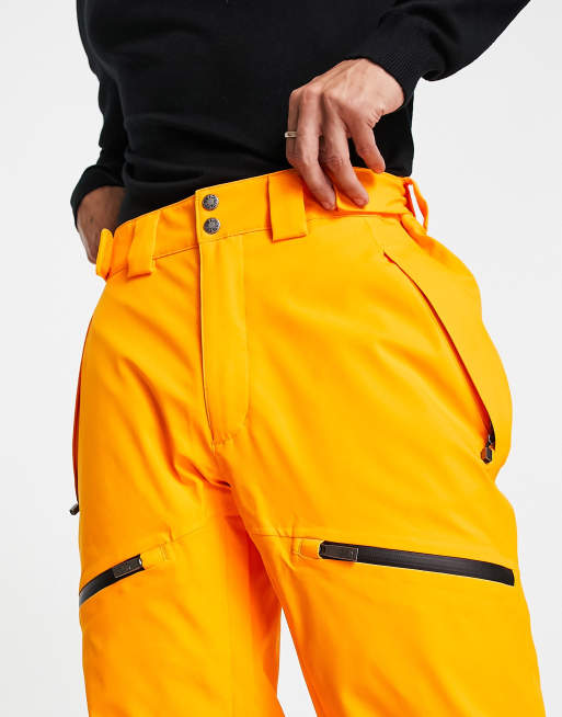 North face orange ski on sale pants