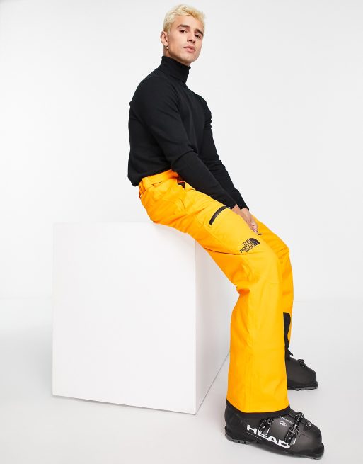 North face deals orange ski pants