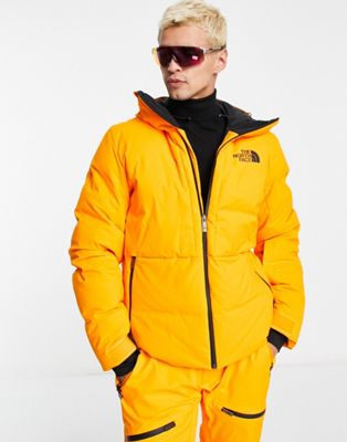 The North Face Ski Cirque hooded down insulated ski jacket in orange