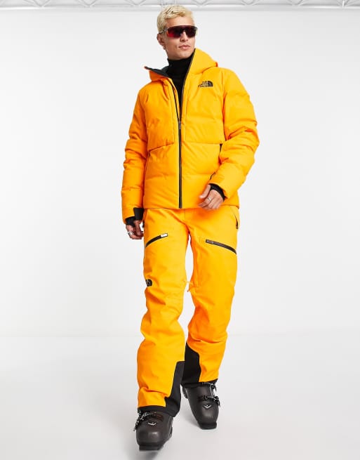 North face outlet orange ski jacket