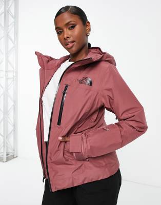 North face ski jacket on sale red