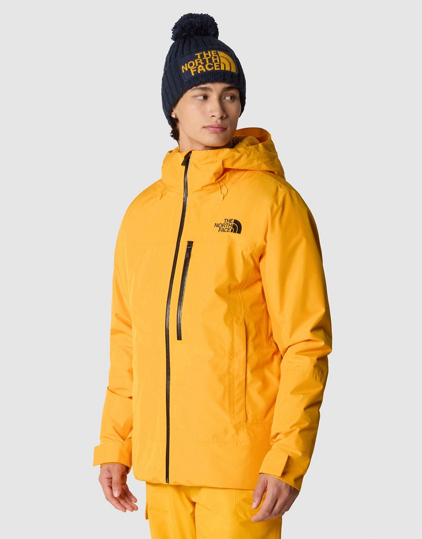 The North Face Ski Descendit jacket in summit gold-Yellow