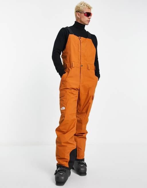 The North Face – Ski Freedom – Läderbruna vattentåliga DryVent hängslebyxor