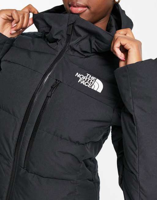 The North Face Ski Heavenly hooded down ski jacket in black