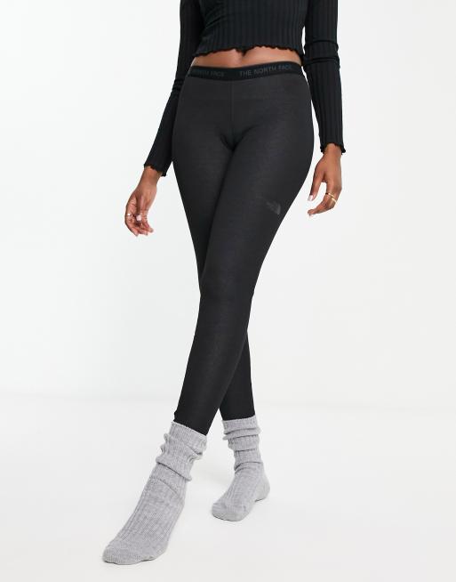 The North Face Ski insulated base layer leggings in black