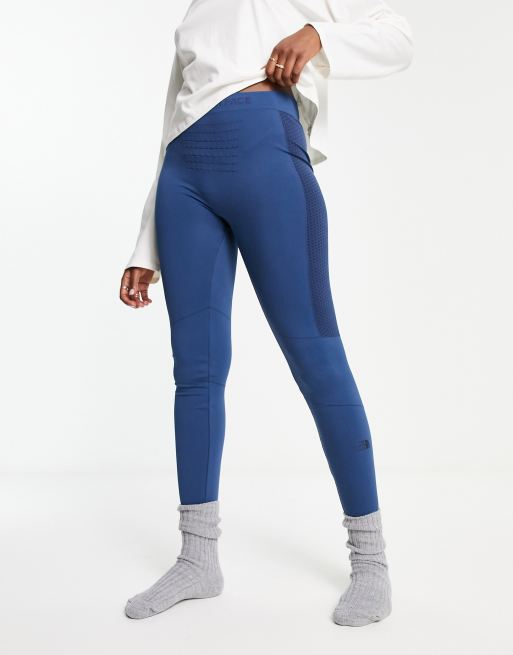 The North Face Ski insulated base layer leggings in blue