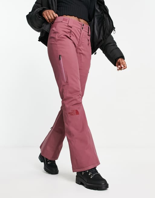 The North Face Ski Lenado insulated pants in burgundy ASOS