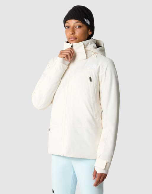 The north face on sale white ski jacket