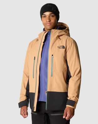 The North Face Ski Mount jacket in almond butter and black