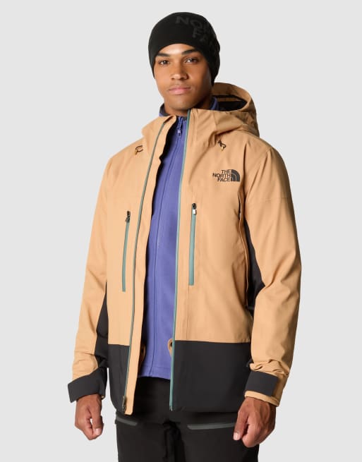 The North Face Ski Mount jacket in almond butter and black ASOS