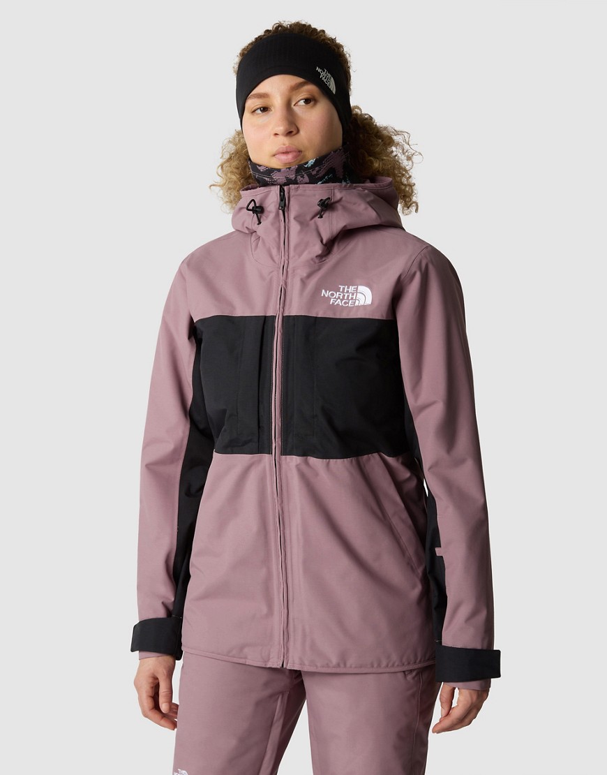 The North Face Ski Namak insulated jacket in fawn grey-Brown