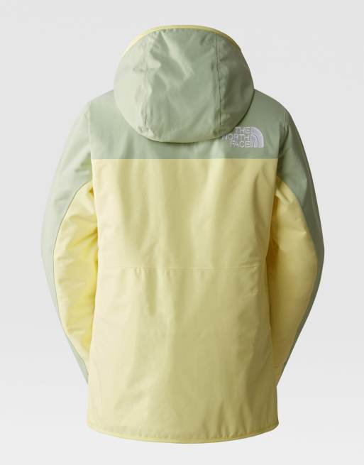 The North Face Ski Namak insulated jacket in sun yellow and misty sage