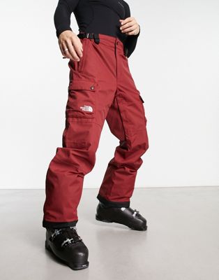 The North Face Ski Slashback waterproof DryVent cargo ski trousers in burgundy