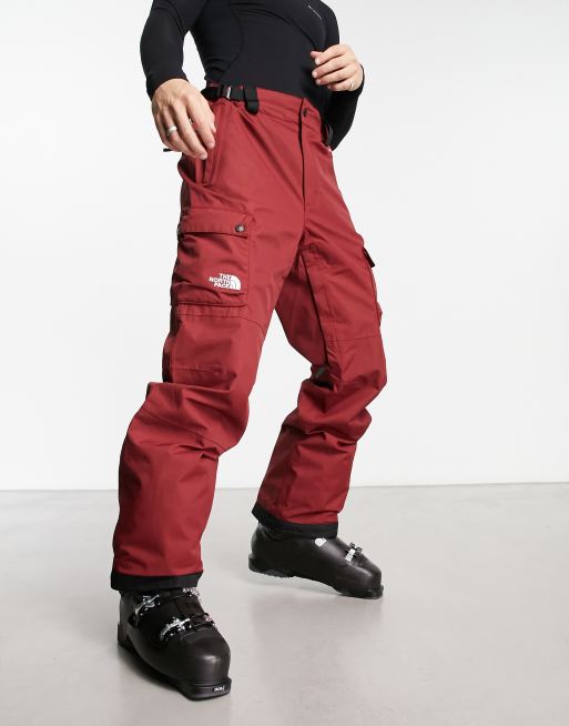 North face red clearance ski pants