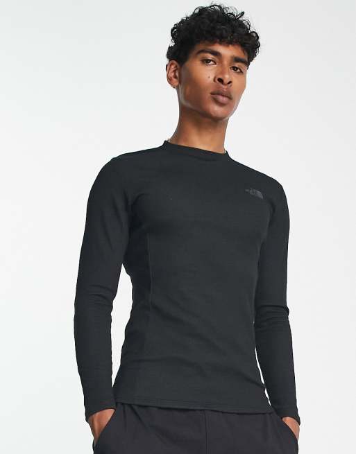 The North Face Ski Sport baselayer medium compression 1/4 zip in black ...